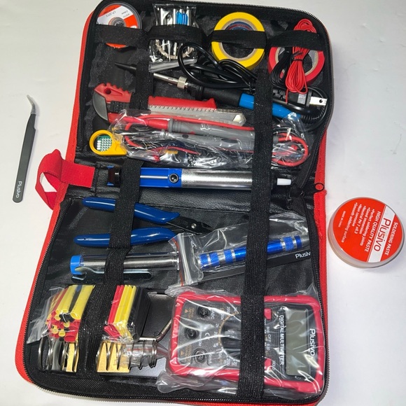 Soldering Iron Kit - 60W Soldering Iron Adjustable Temperature, Solder Wire, ... - Picture 6 of 13